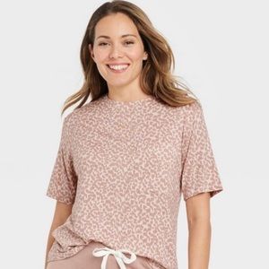 Stars Above Animal Print Beautifully Soft Short Sleeve Sleep T-Shirt…